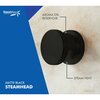 Steamspa 12kW QuickStart Steam Bath Generator with Dual Aroma Pump in Matte Black BKT1200MK-ADP